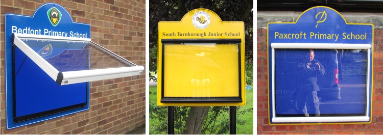 Scroll External Post Mounted Notice Boards